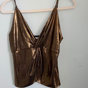 WAYF Metallic Top